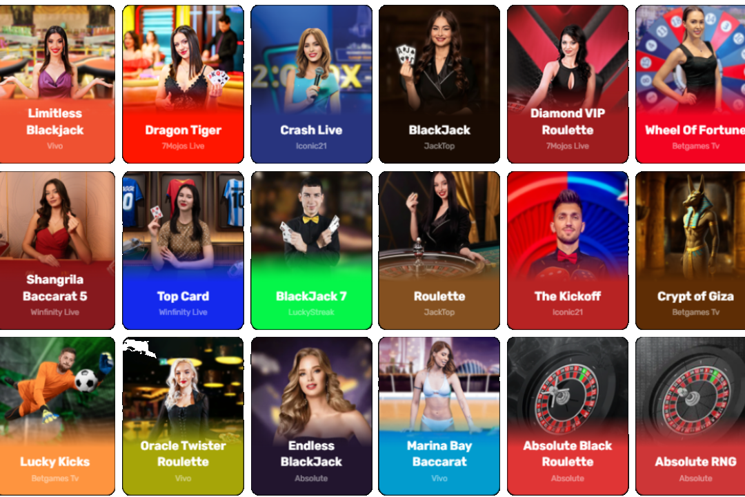 Live Games at Vibro Bet Casino